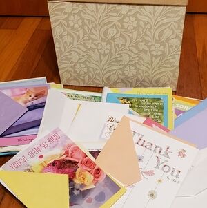 50+ NEW GREETING CARDS AND HALLMARK ORGANIZING BOX